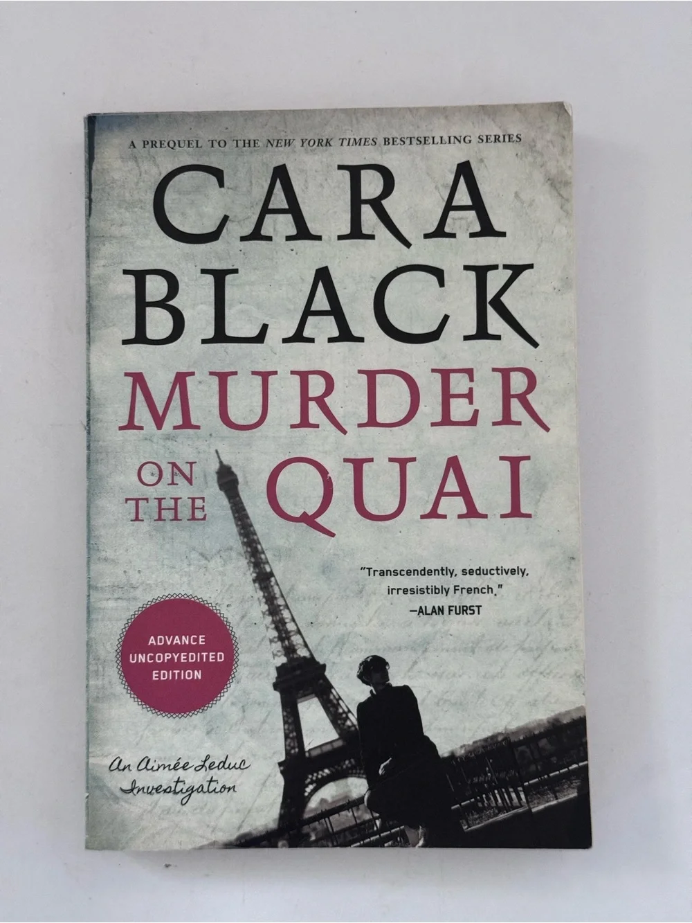 Cara Black Murder on the Quai ARC Advance Reader Edition